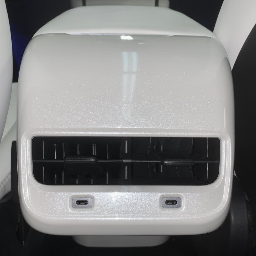 Model 3 & Y Backseat Vent Cap - Pearl White