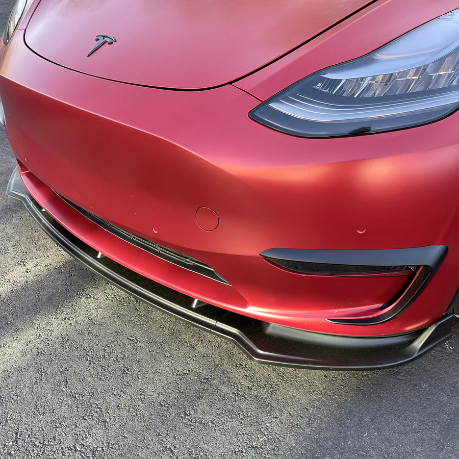 Model Y Front Lip Spoiler ABS Plastic (3 Piece) - Variety*