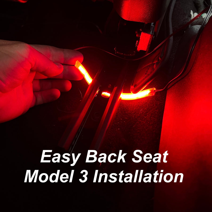 Model 3 & Y - RGB Color Changeable Backseat Lighting Kit Gen. 2 (1 Pair)