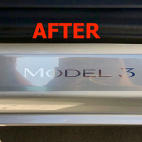 Model 3 & Y Clear Front Door Sill Covers (1 Pair)