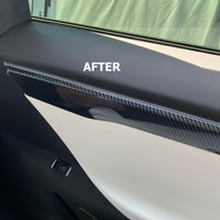 Model X Interior Door Handle Conversion Kit - Hydro Carbon Fiber Coated