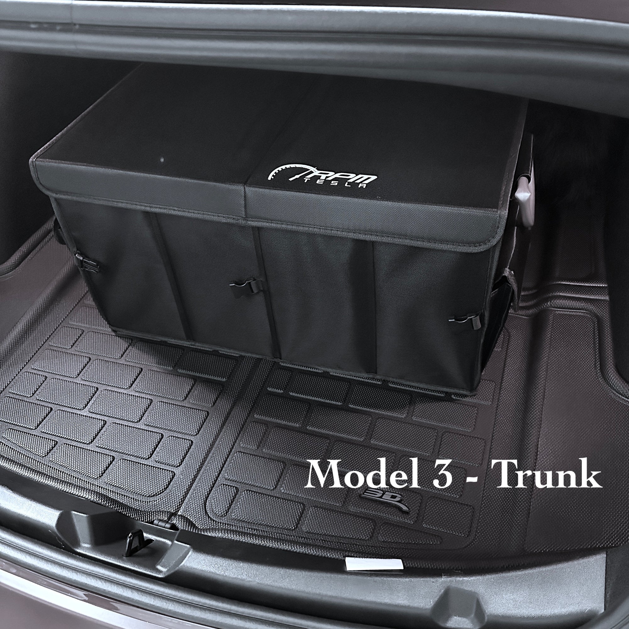 Model S3XY Collapsible Trunk Organizer - Fits Frunks, Trunks, &amp; Sub Trunks.
