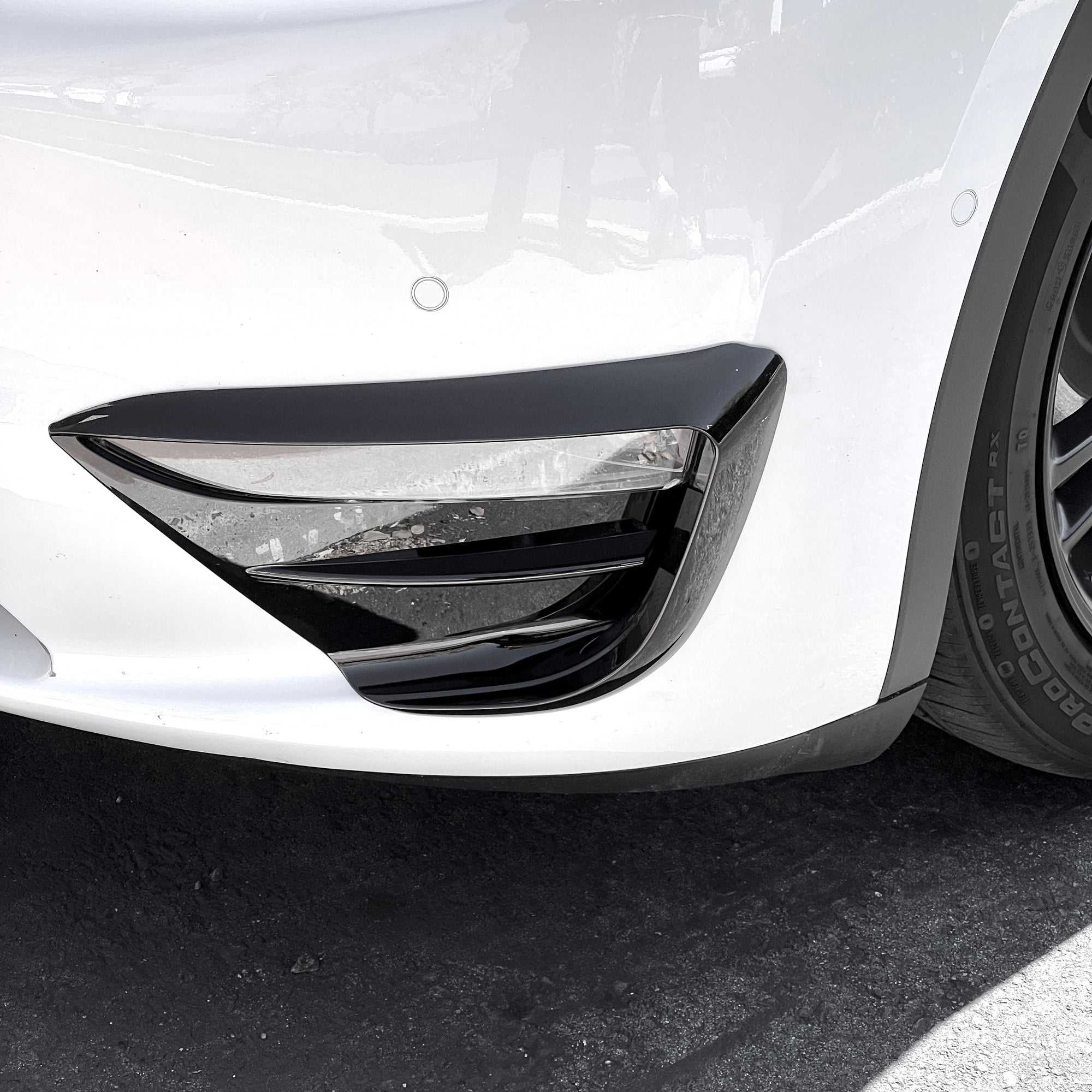 2020-2025 | Model Y Fog Light Canards/Eyelids (1 Pair) Black-Out Style - Variety*