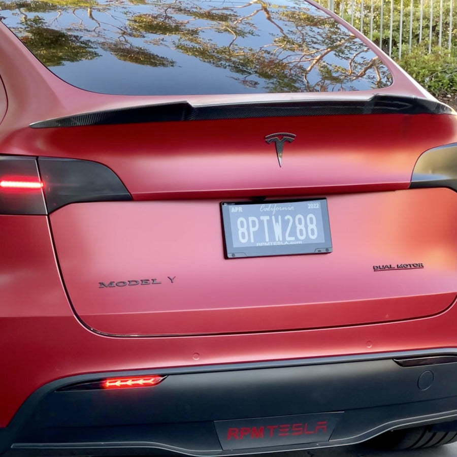 Model Y Performance Plus Spoiler - Real Molded Carbon Fiber