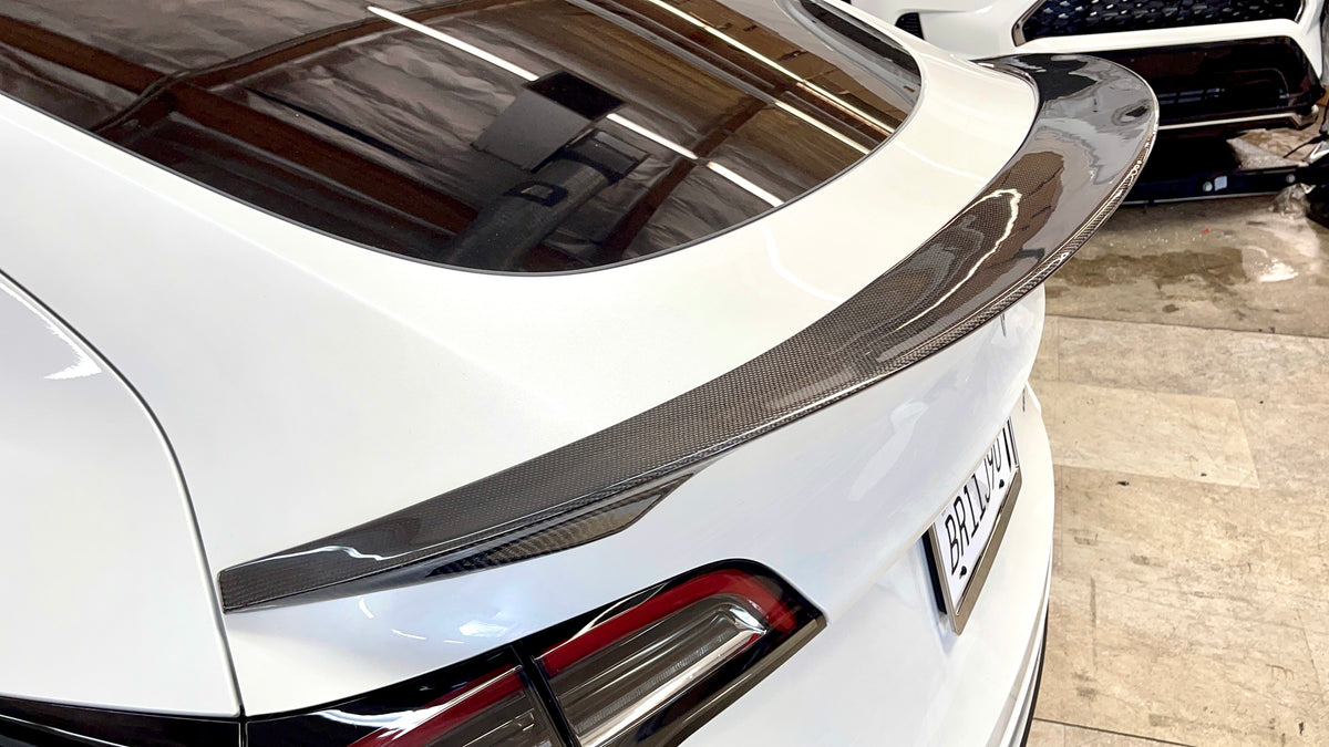 2020-2025 | Model Y Razzo Spoiler - Real Molded Carbon Fiber – RPM ...