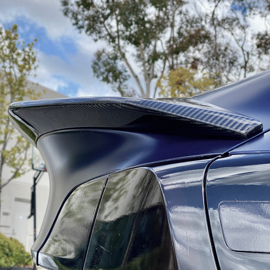 Model 3 Jupiter V-Style Spoiler - Real Molded Carbon Fiber