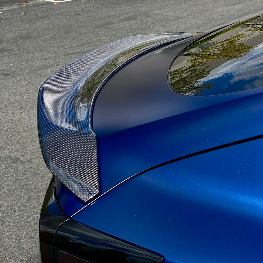 Model 3 Jupiter V-Style Spoiler - Real Molded Carbon Fiber