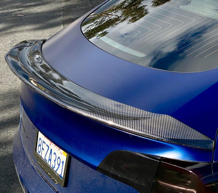 Tesla Model Y Carbon Fiber OE Style Trunk Spoiler