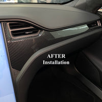 2012-2021 | Model S & X Dashboard & Center Console Upgrade Kit (7 Pieces) - Hydro Carbon Fiber Coated