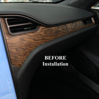 2012-2021 | Model S & X Dashboard & Center Console Upgrade Kit (7 Pieces) - Hydro Carbon Fiber Coated