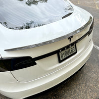 Model S Plaid Performance Spoiler - Real Molded Carbon Fiber