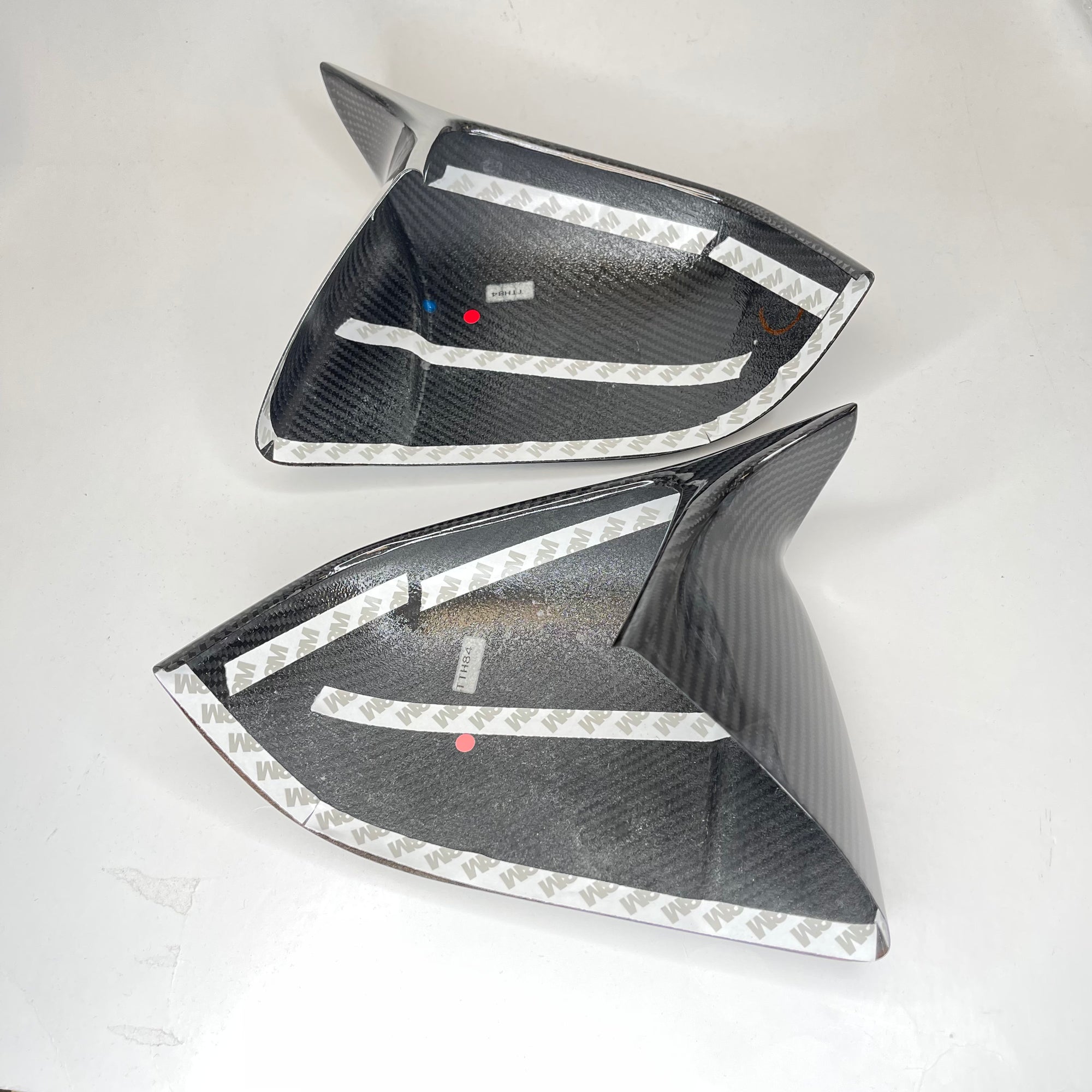 2020-2024 | Model Y GT Style Side View Mirror Overlays (1 Pair) - Real Molded Carbon Fiber