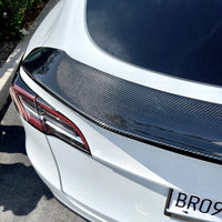 Model Y Jupiter V-Style Spoiler - Real Molded Carbon Fiber