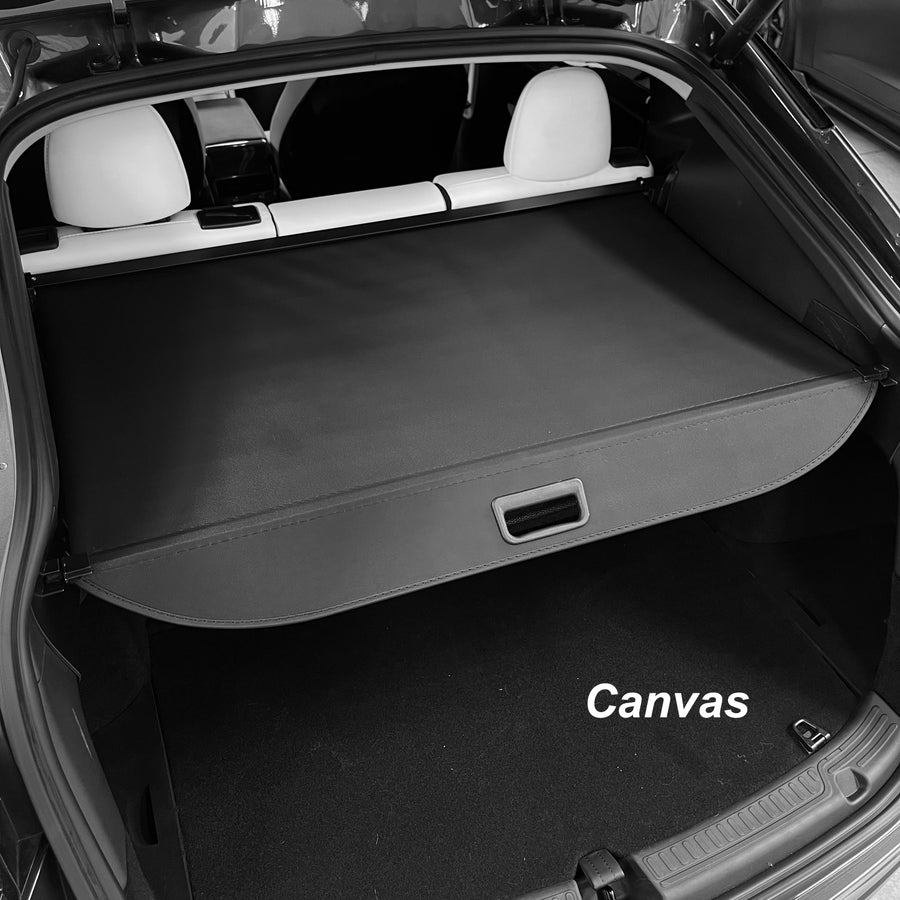 2020-2022 Model Y Retractable Cargo Bay Cover Utility Shelf - Canvas Black - $69 with 40% OFF