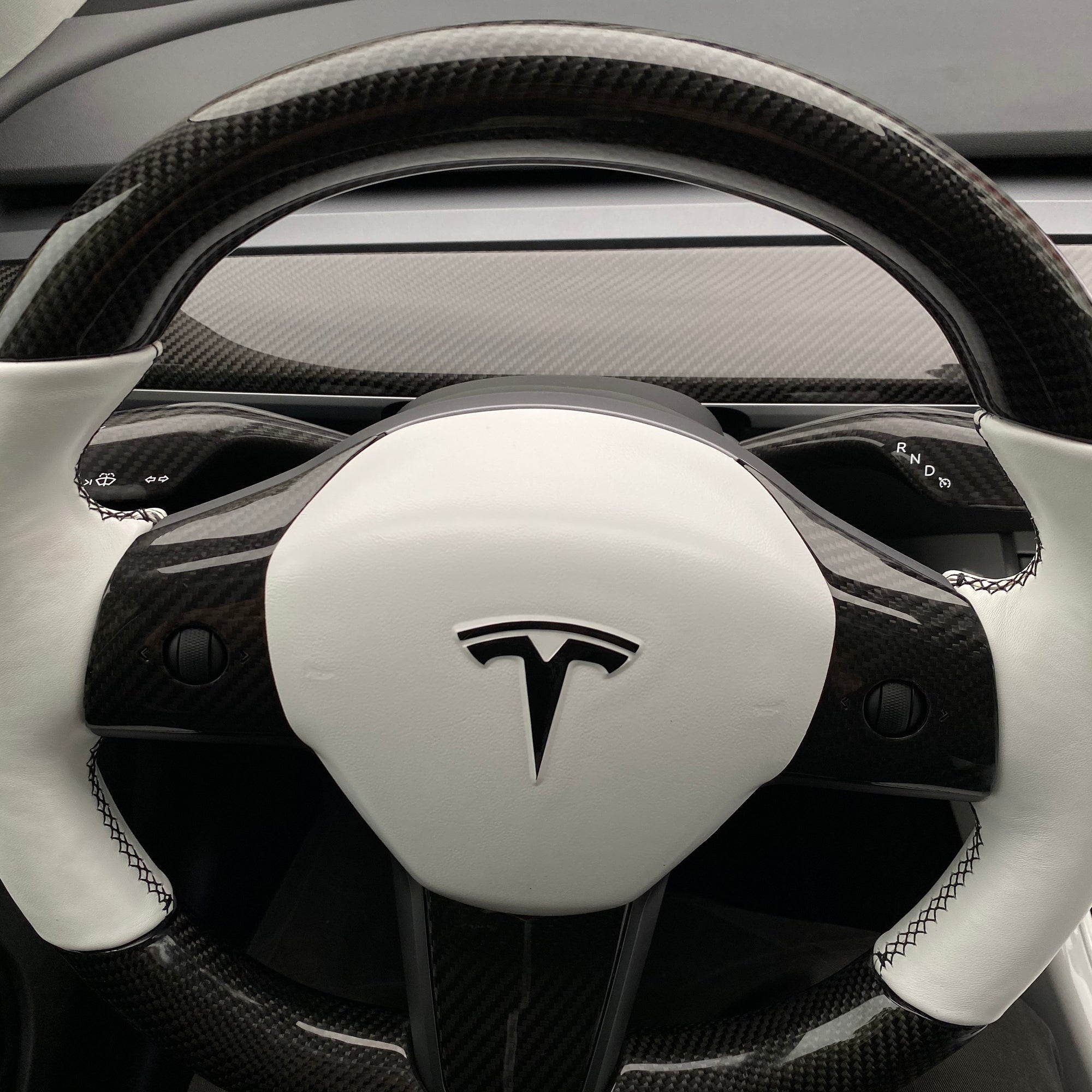 Model 3 &amp; Y Turn Signal Stalk Covers - Carbon Fiber Variety* (1 Pair)