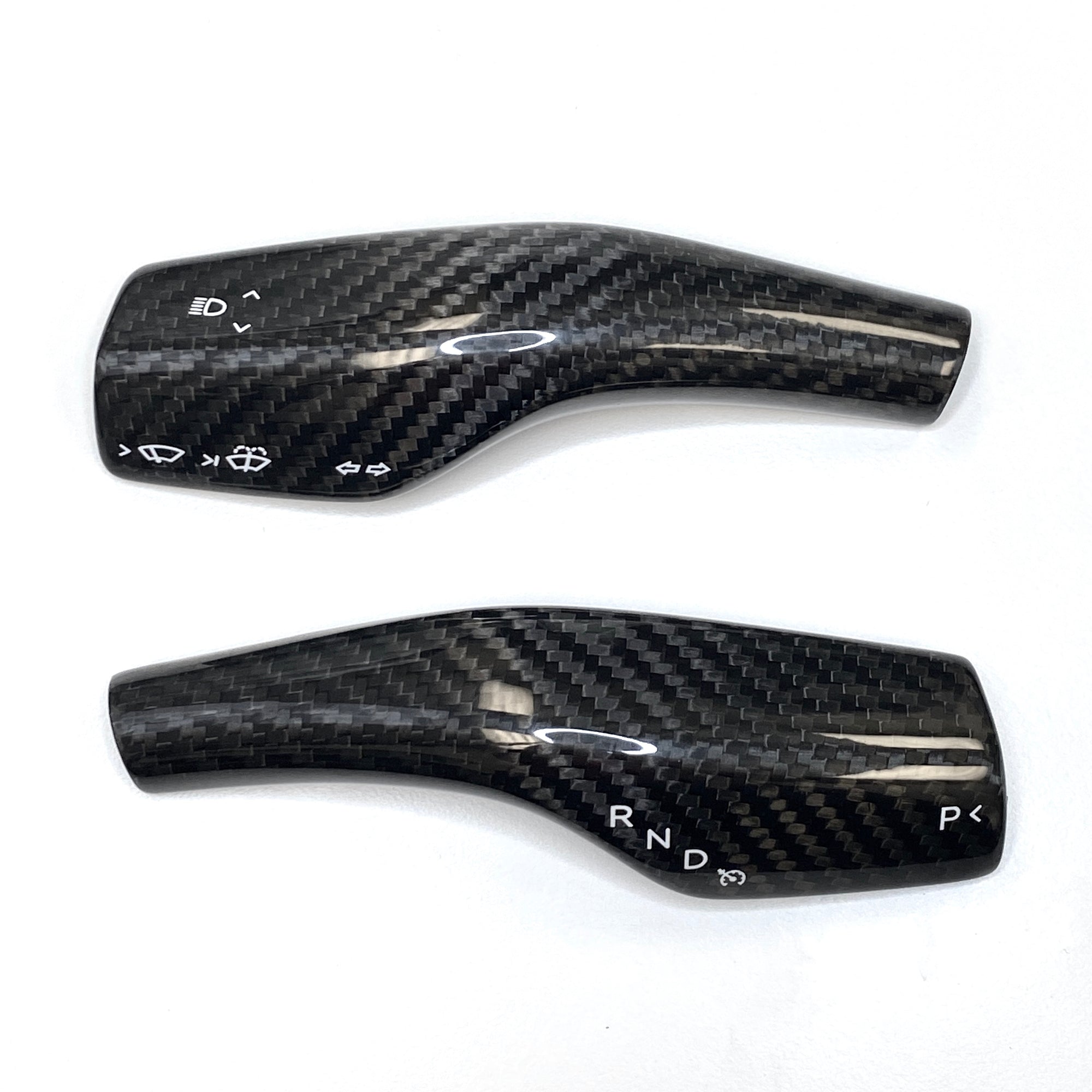 Model 3 &amp; Y Turn Signal Stalk Covers - Carbon Fiber Variety* (1 Pair)