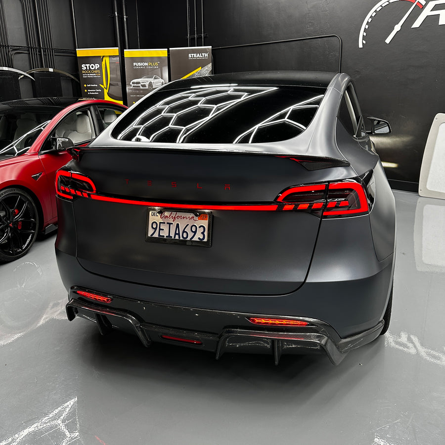 Model 3 & Y Knight-Rider Gen. 2 LED Tail Light & Trunk Stripe (5 Pieces)