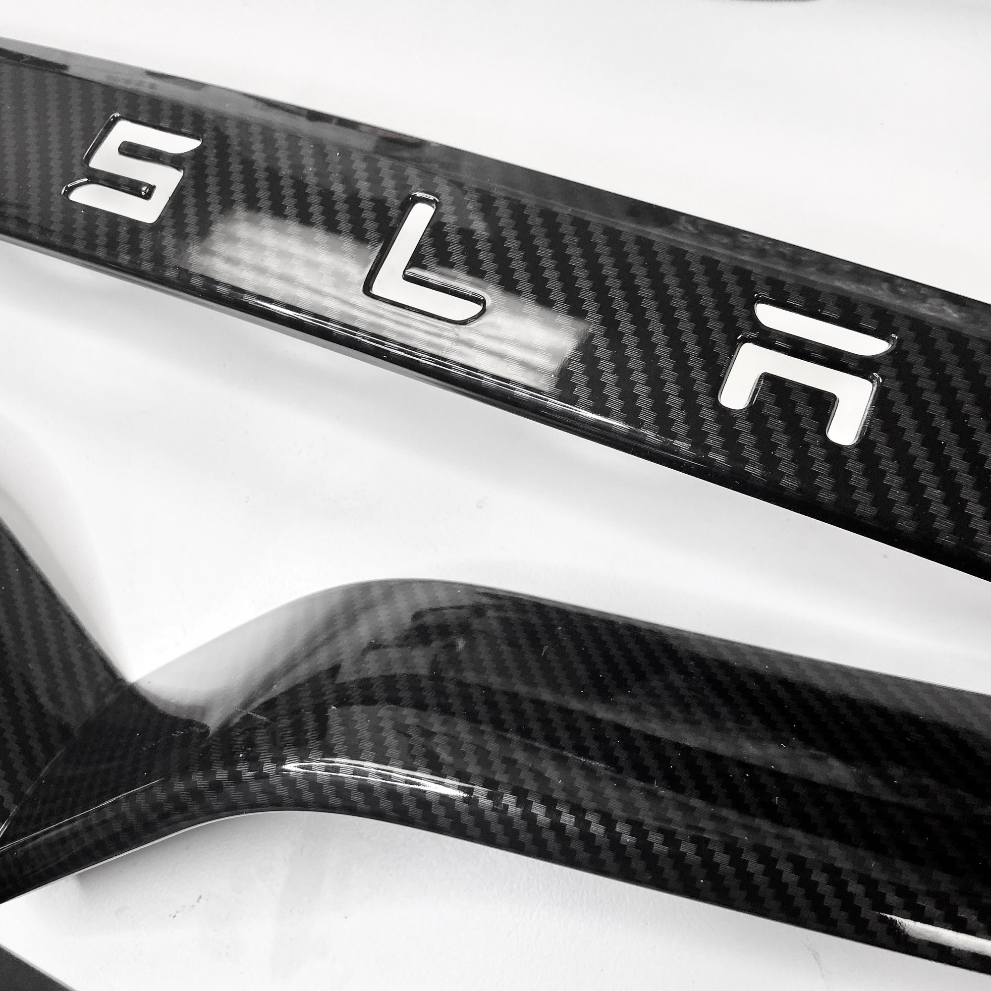 Model X Tailgate Applique &amp; Front Inlay Cap - Hydro Carbon Fiber Coated