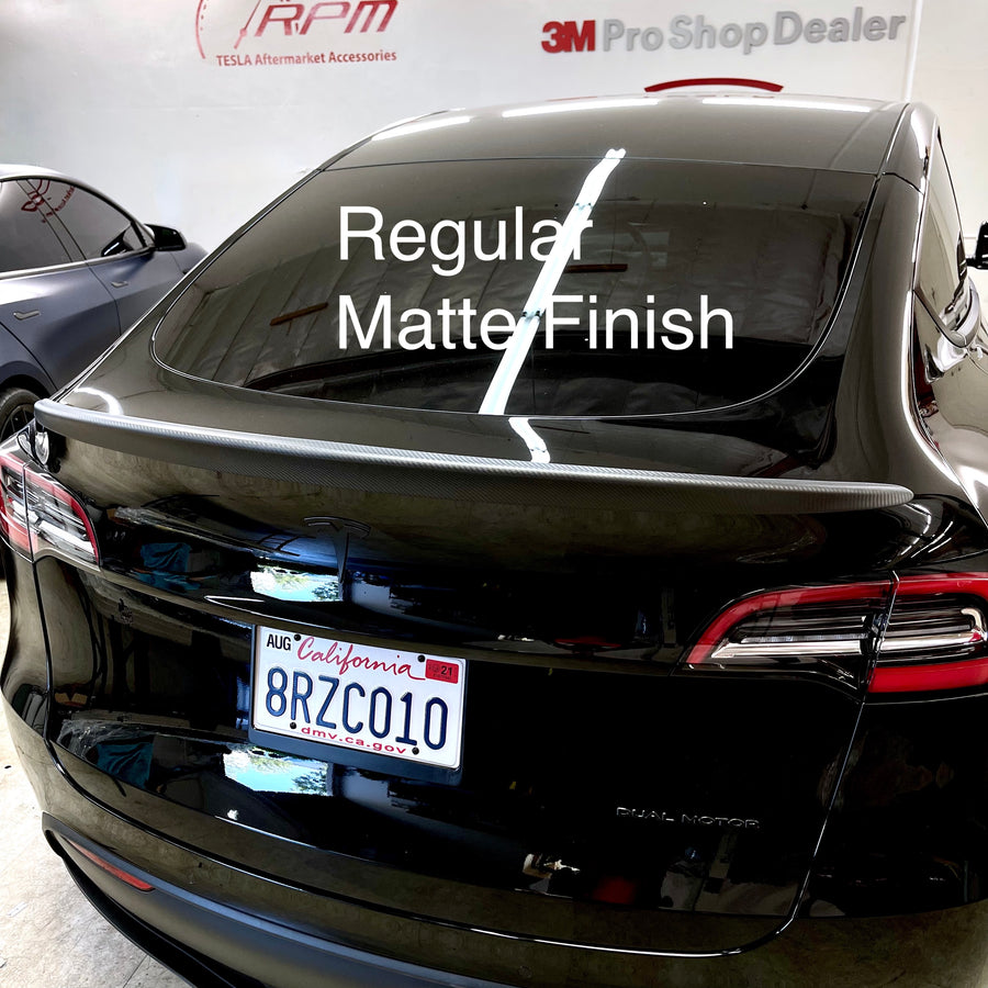 Model Y Performance Plus Spoiler - Real Molded Carbon Fiber