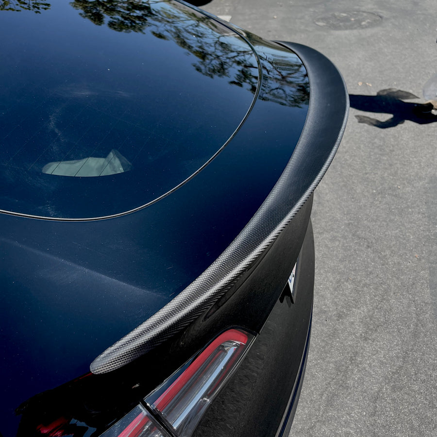 Tesla Model Y Carbon Fiber Performance Rear Spoiler