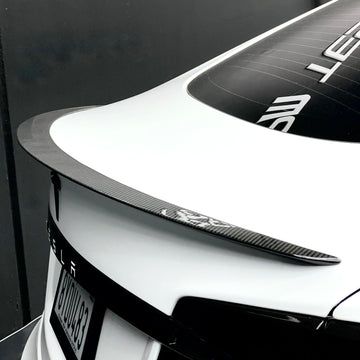 Model S Plaid Performance Spoiler - Real Molded Carbon Fiber