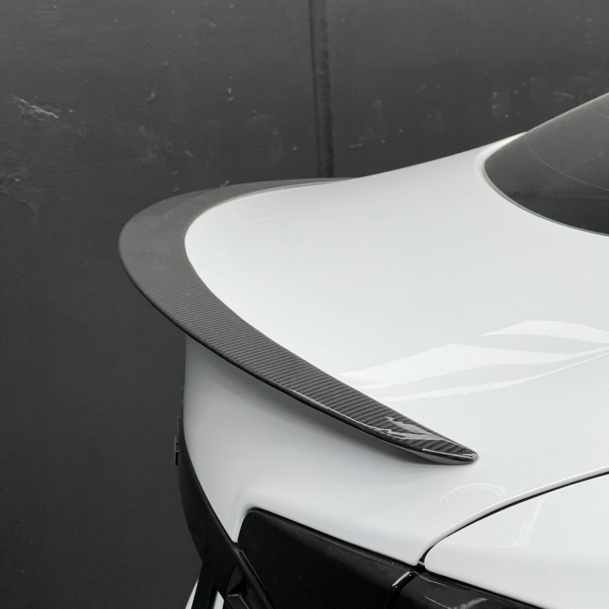2012-2026 | Model S Plaid Spoiler Flat Style - Real Dry Molded Carbon ...