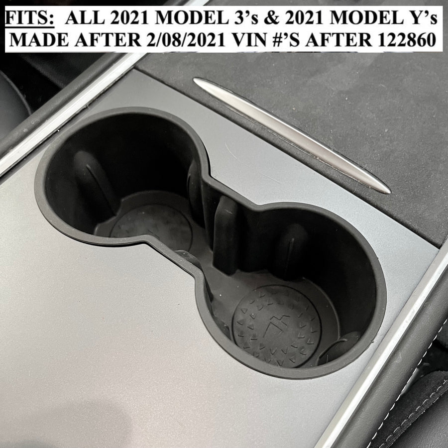2021+ | Model 3 & Y Dual Cup Holder Liner (Gen. 2) - Version 1.0