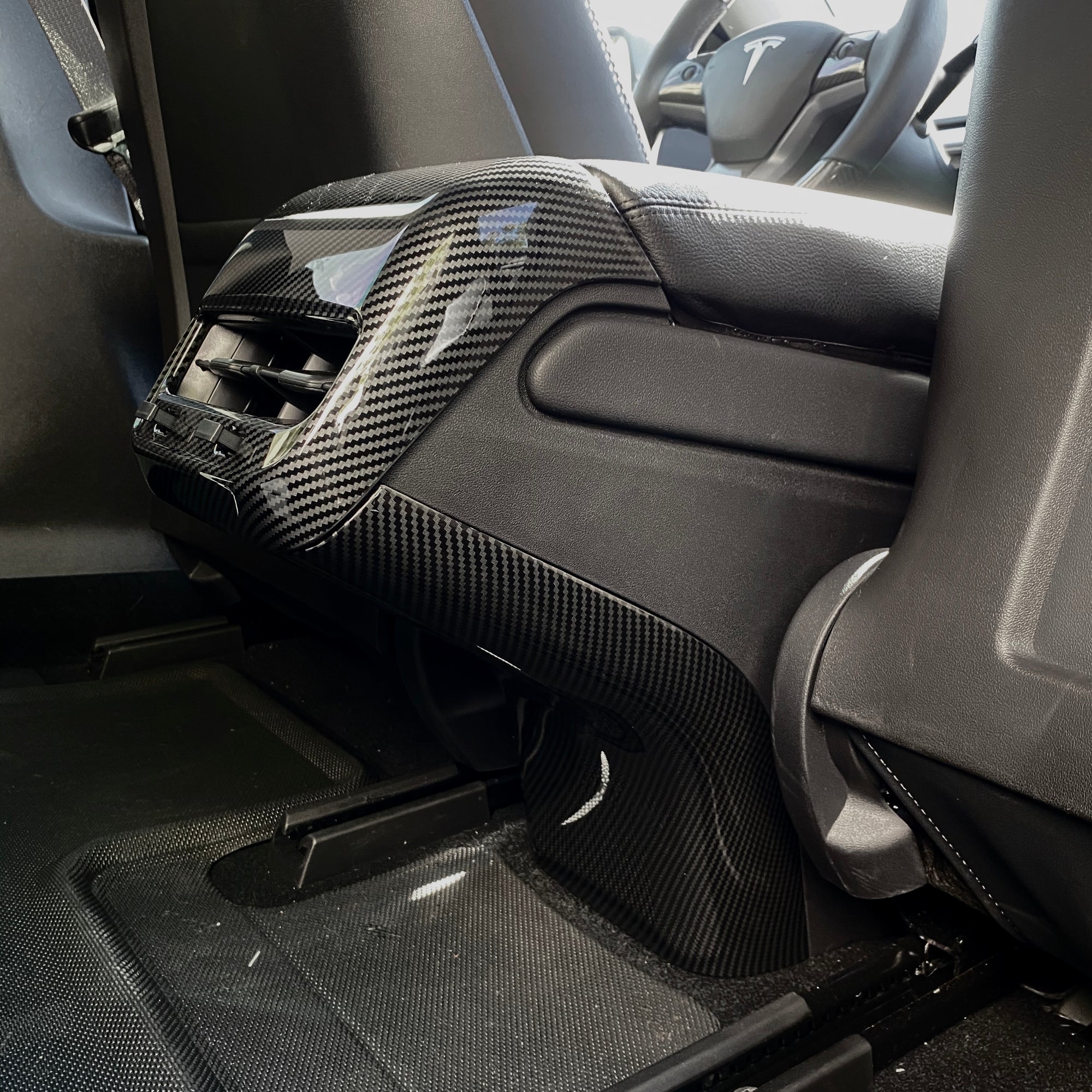 Model 3 &amp; Y Backseat Center Console Base Cap - *Variety