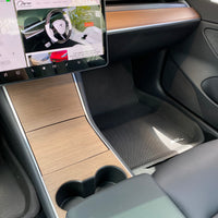 Model 3 & Y Center Console Overlays (Gen. 1) - Real Open-Pore Wood Veneers