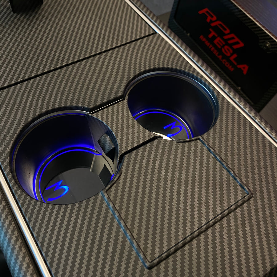 2017-2020 | Model 3 & Y Drink Stabilizing Cup Holder Divider (Gen. 1)