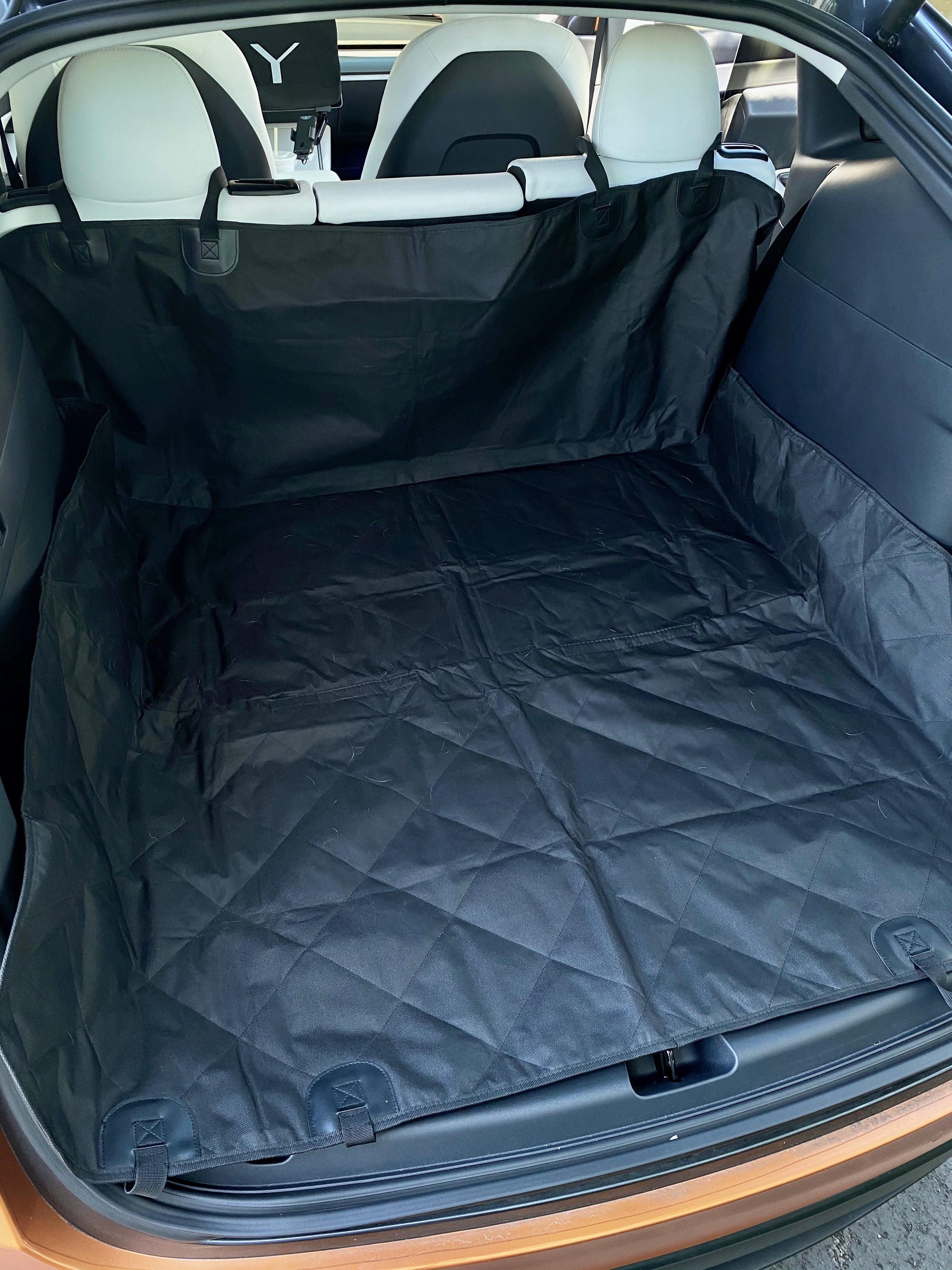 Backseat Pet Cover with Leash