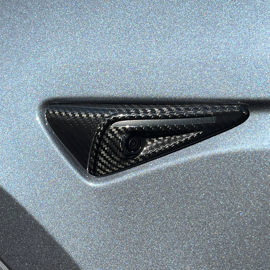 Full Cover Turn Signal Overlays (1 Pair) - Real Molded Carbon Fiber