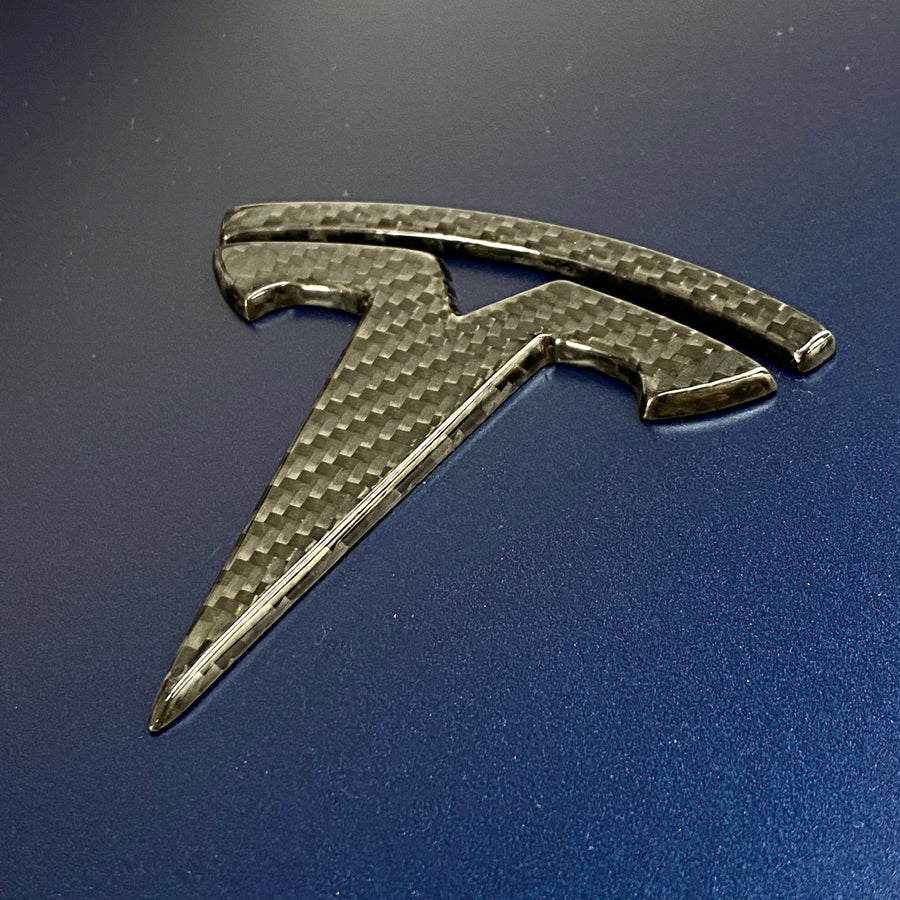 TESLA Carbon Logo - Frunk & Trunk - Model 3 - Shop