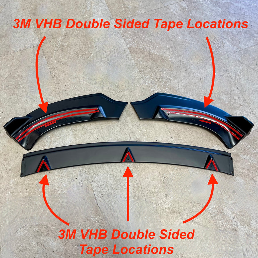 Model Y Front Lip Spoiler (3 Piece) - Variety*