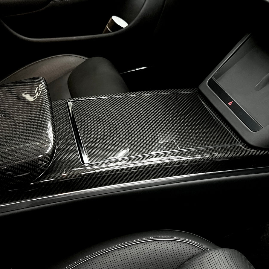 2021+ | Model S Plaid Interior Carbon Fiber Protection Kit - Glossy or Matte by Xpel