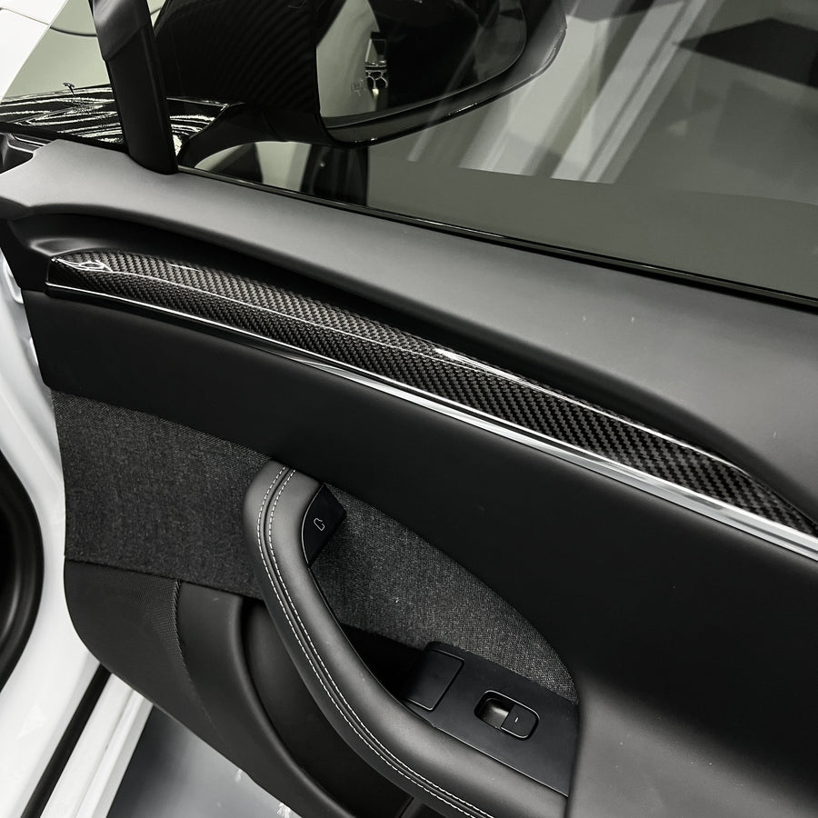 2022+ | Model X Plaid Interior Carbon Fiber Protection Kit - Glossy or Matte by Xpel