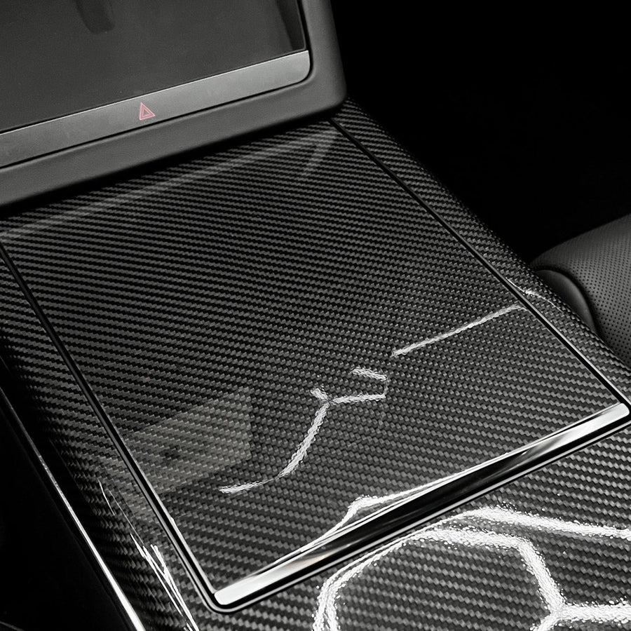 2022+ | Model X Plaid Interior Carbon Fiber Protection Kit - Glossy or Matte by Xpel