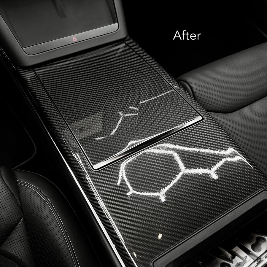 2021+ | Model S Plaid Interior Carbon Fiber Protection Kit - Glossy or Matte by Xpel