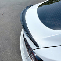 Model S Performance Plus V-Style Spoiler - Real Molded Carbon Fiber