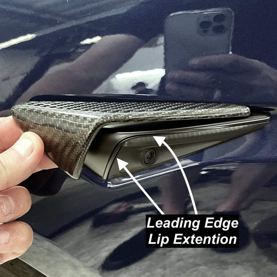 2021-2022 | Turn Signal Overlays (Gen. 3) - Top Half Style - Real Molded Carbon Fiber