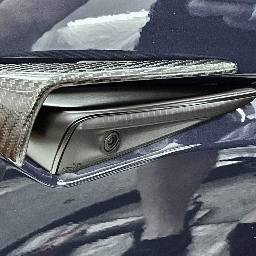 2021-2022 | Turn Signal Overlays (Gen. 3) - Top Half Style - Real Molded Carbon Fiber