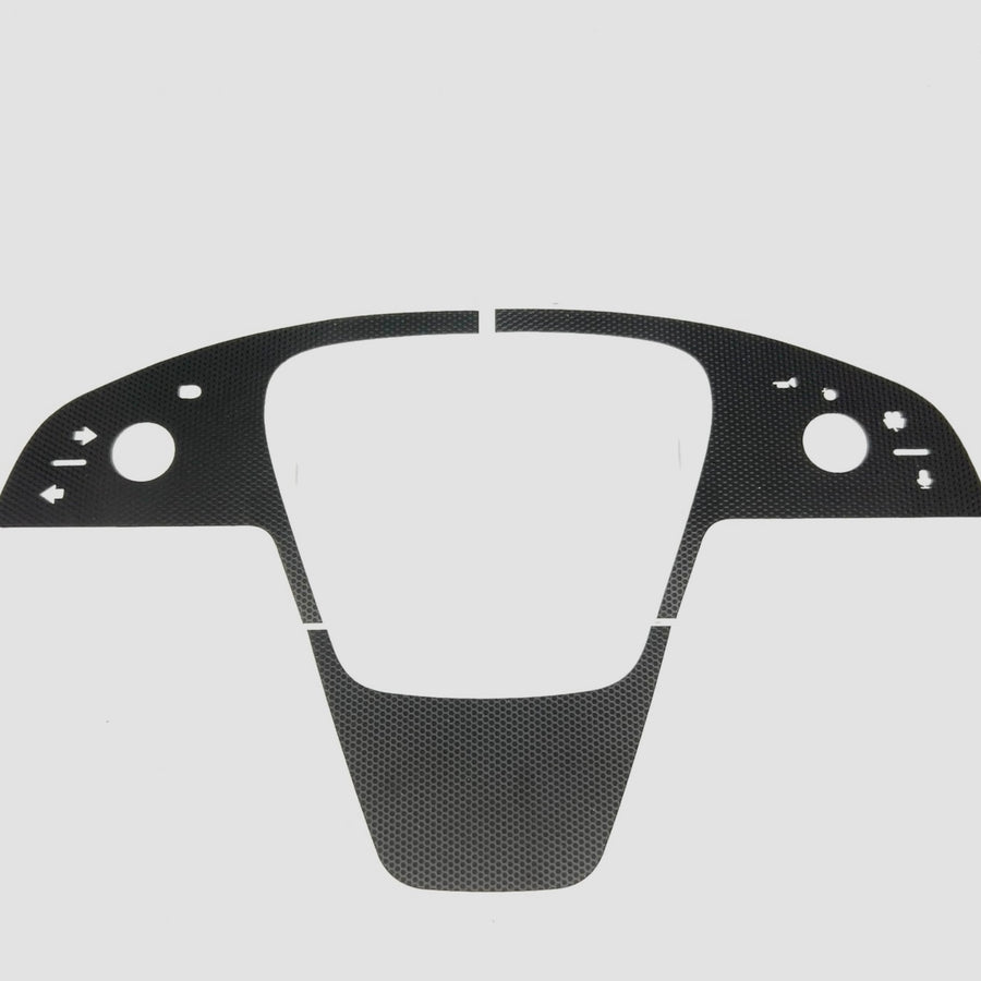 2021+ | Model S & X Yoke Steering Wheel 3M Vinyl Accent Wraps