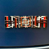 Tesla Plaid Spaceballs Tribute, Die-Cast Aluminum Badge Trunk Emblem - PLAID