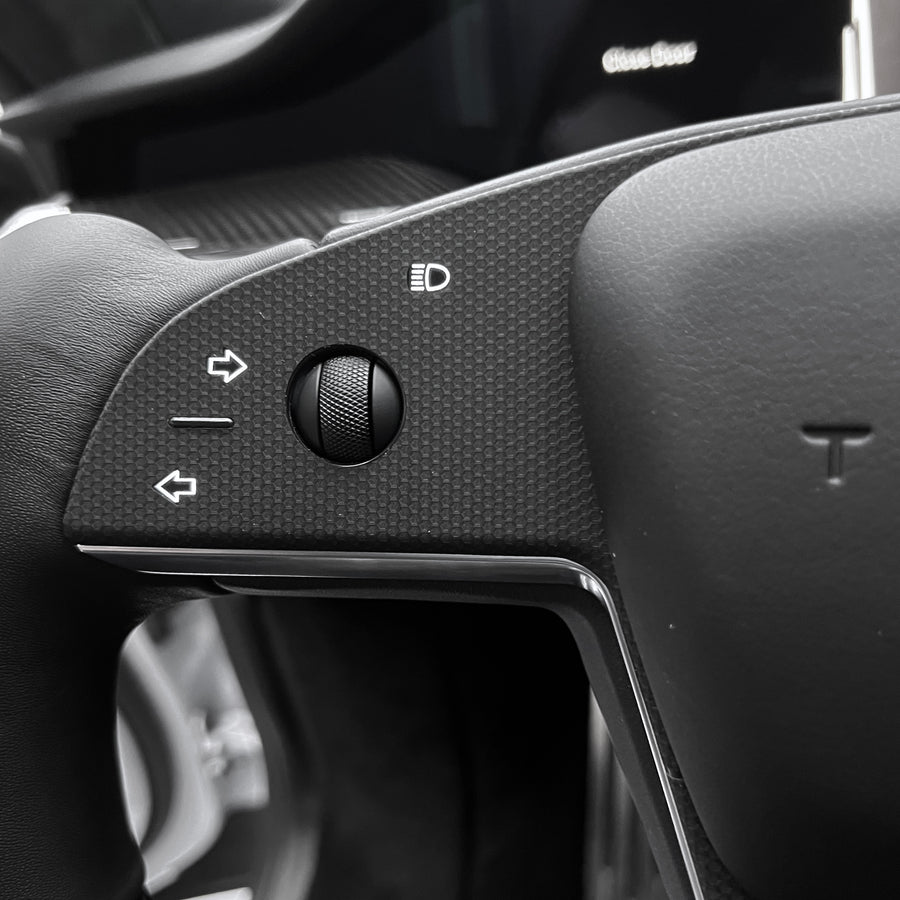 2021+ | Model S & X Yoke Steering Wheel 3M Vinyl Accent Wraps