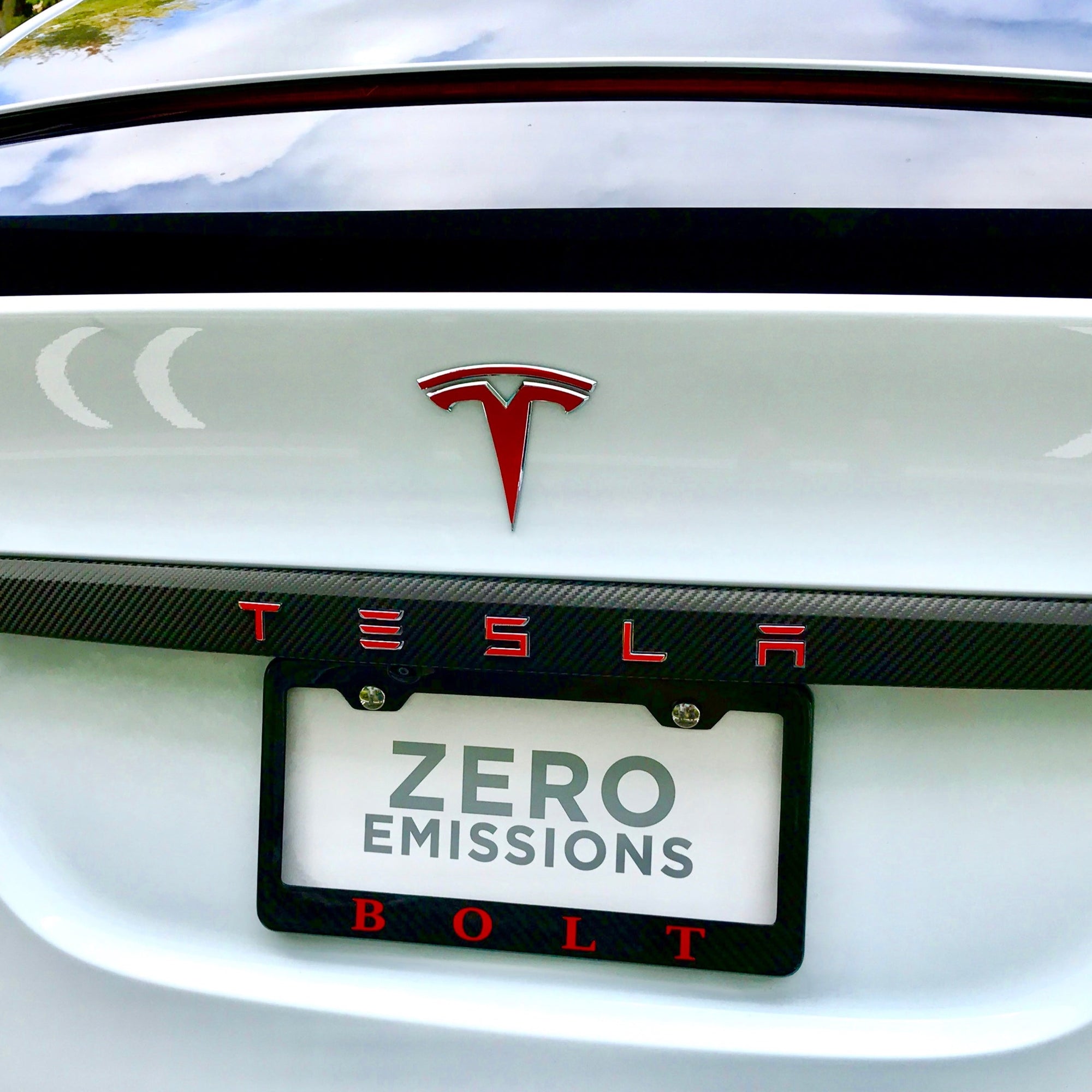 Model S &amp; X Tailgate Applique TESLA Letters