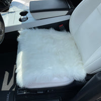 Faux Sheepskin Front Seat Covers - White (1 Pair)