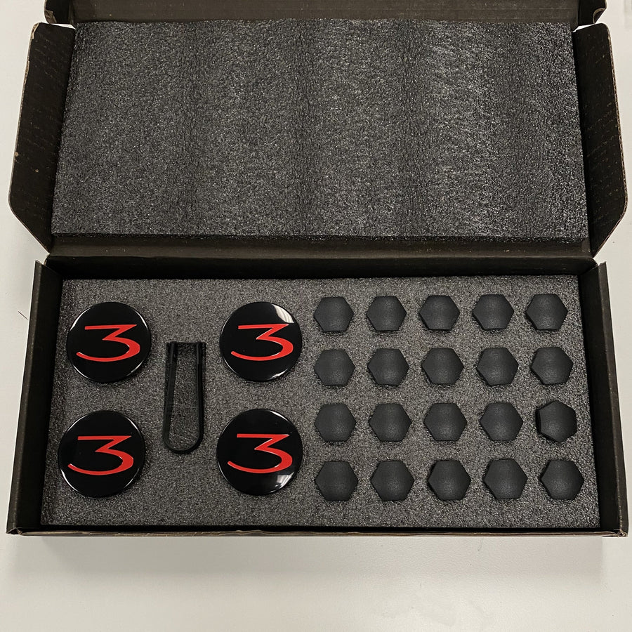 Model 3 , Y, & S - Center Caps & Lug Nut Covers