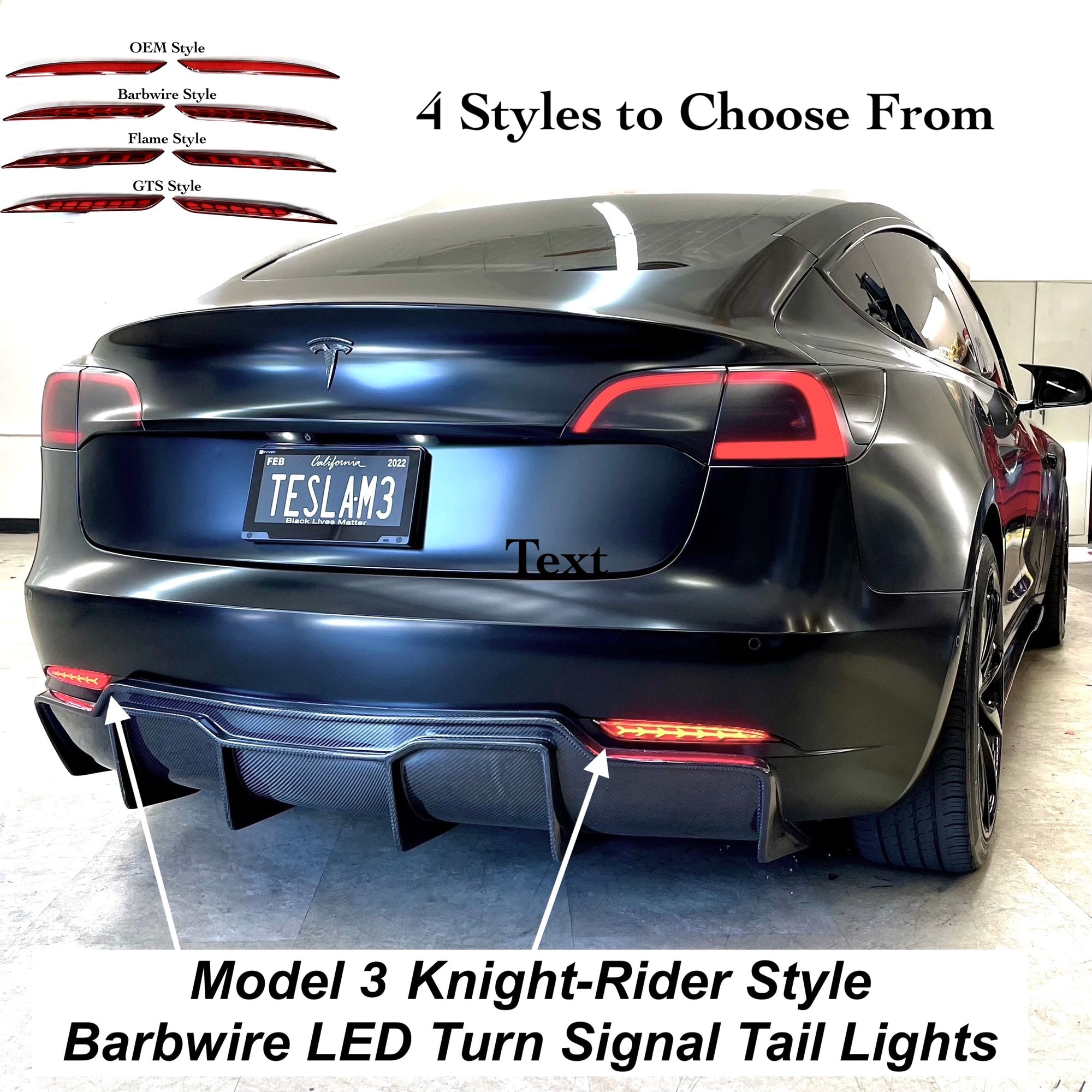 Bumper achterlichten voor Model 3/Model Y/ Model Y Juniper Bumper achterlichten voor Model 3/Model Y/ Model Y Juniper