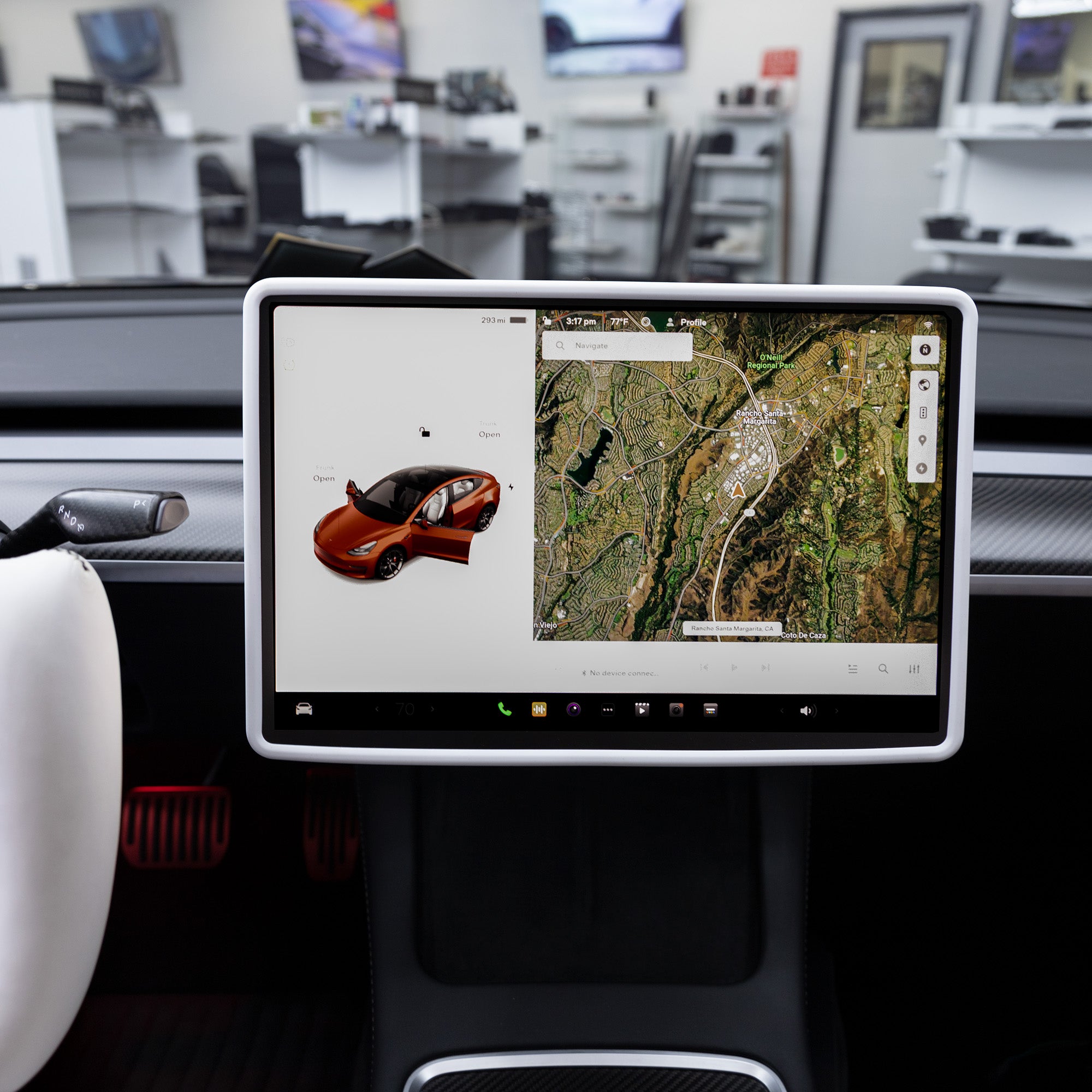 Model 3 &amp; Y Display Screen Frame Protector - Black or White