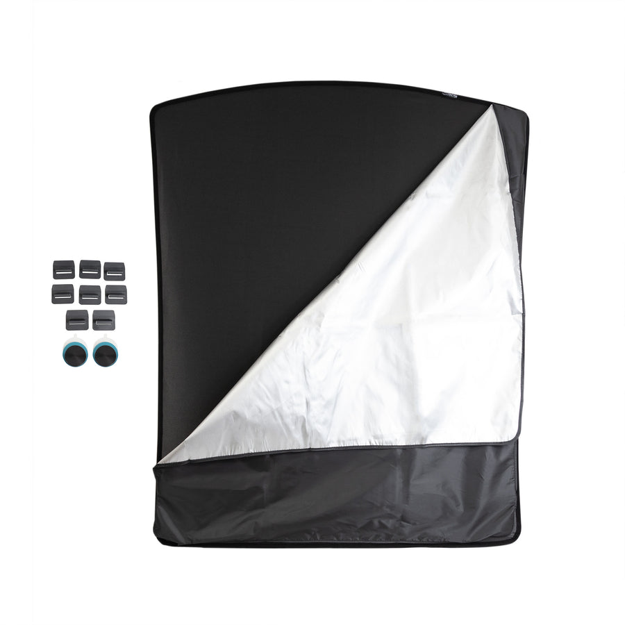 2021+ | Model S Sunroof Sunshade with Blockout Screen & Holding Magnet - (Free Ground U.S. Shipping)